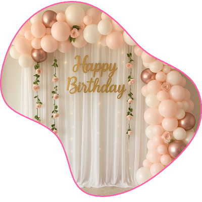 Decor aniversar cu baloane